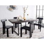 Esstischstuhl aus Massivholz im Mid-Century-Stil 48 cm B x 48 cm T x 81 cm H