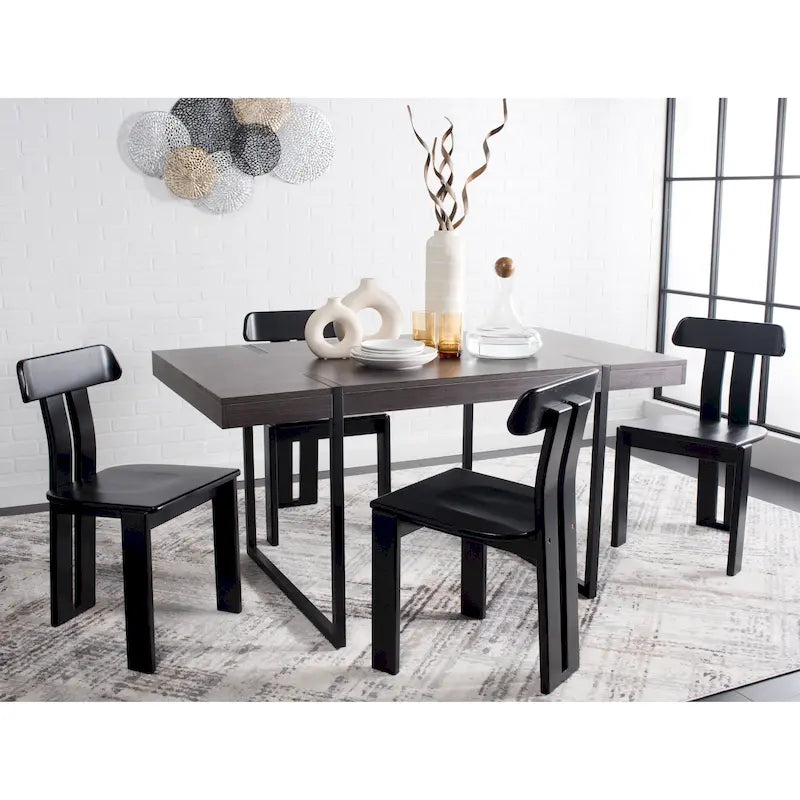 Esstischstuhl aus Massivholz im Mid-Century-Stil 48 cm B x 48 cm T x 81 cm H