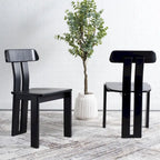 Esstischstuhl aus Massivholz im Mid-Century-Stil 48 cm B x 48 cm T x 81 cm H