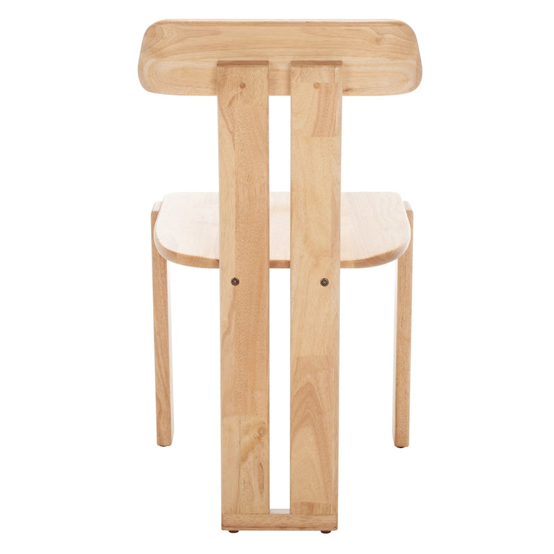 Esstischstuhl aus Massivholz im Mid-Century-Stil 48 cm B x 48 cm T x 81 cm H