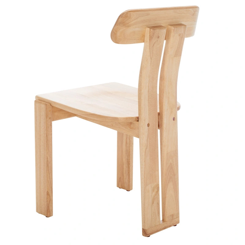 Esstischstuhl aus Massivholz im Mid-Century-Stil 48 cm B x 48 cm T x 81 cm H