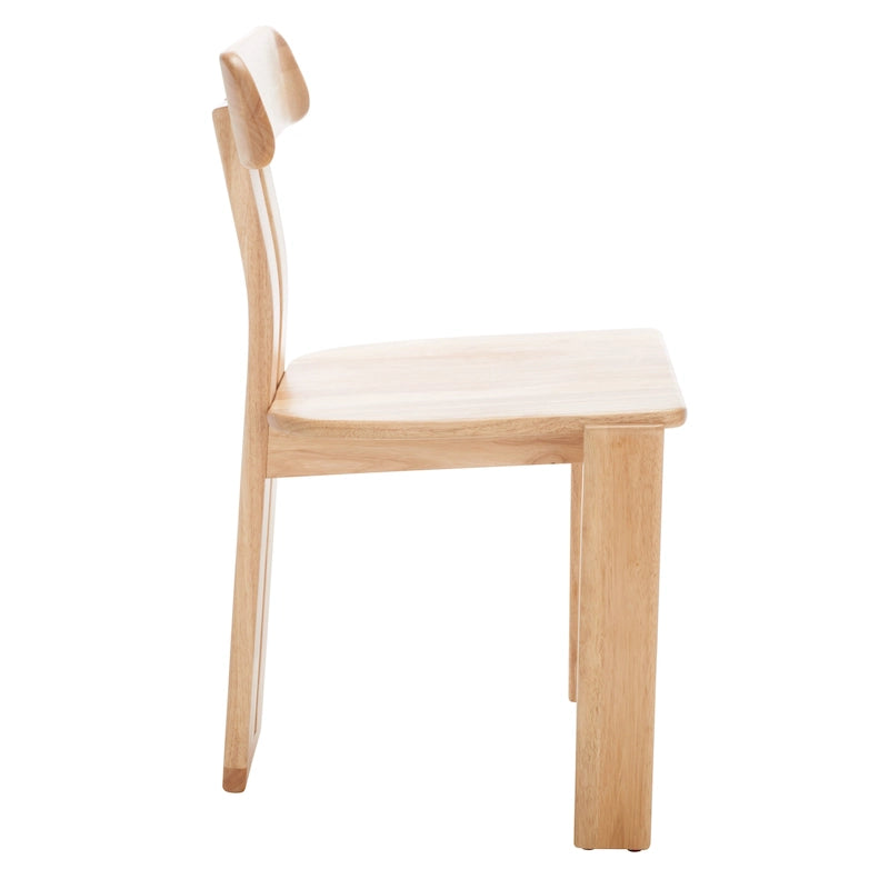 Esstischstuhl aus Massivholz im Mid-Century-Stil 48 cm B x 48 cm T x 81 cm H