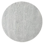 Runder Beistelltisch aus massivem grauem Marmor, 53 cm B x 53 cm T x 61 cm H