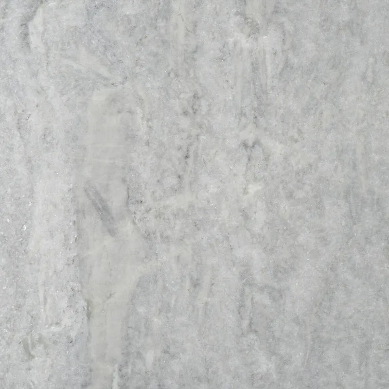 Runder Beistelltisch aus massivem grauem Marmor, 53 cm B x 53 cm T x 61 cm H