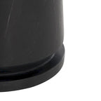 Runder Beistelltisch aus massivem grauem Marmor, 53 cm B x 53 cm T x 61 cm H