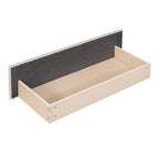 Tagesbett für zwei Personen aus Leinen und MDF mit 2 Schubladen und gepolsterter Rückenlehne, 190 cm L x 108 cm B x 72 cm H