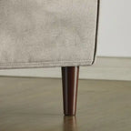 Sofa aus Eukalyptusholz und Poly-Leinen mit Armlehnentaschen 73,5" B x 29" T x 31,9" H