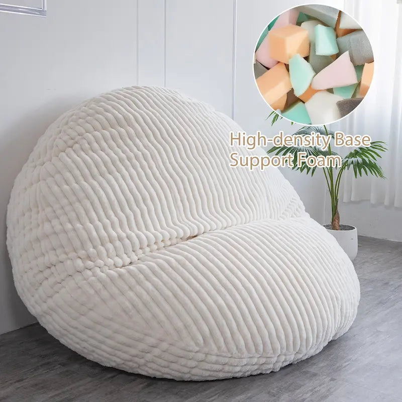Sitzsack-Klappsofa aus hochdichtem Schaumstoff Klein 150 cm B / Mittel 180 cm B