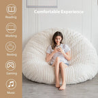 Sitzsack-Klappsofa aus hochdichtem Schaumstoff Klein 150 cm B / Mittel 180 cm B