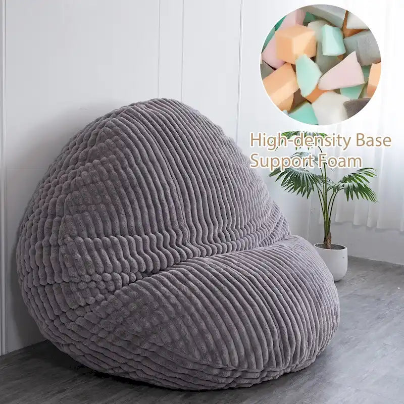 Sitzsack-Klappsofa aus hochdichtem Schaumstoff Klein 150 cm B / Mittel 180 cm B