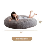 Sitzsack-Klappsofa aus hochdichtem Schaumstoff Klein 150 cm B / Mittel 180 cm B