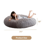 Sitzsack-Klappsofa aus hochdichtem Schaumstoff Klein 150 cm B / Mittel 180 cm B