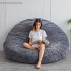 Sitzsack-Klappsofa aus hochdichtem Schaumstoff Klein 150 cm B / Mittel 180 cm B