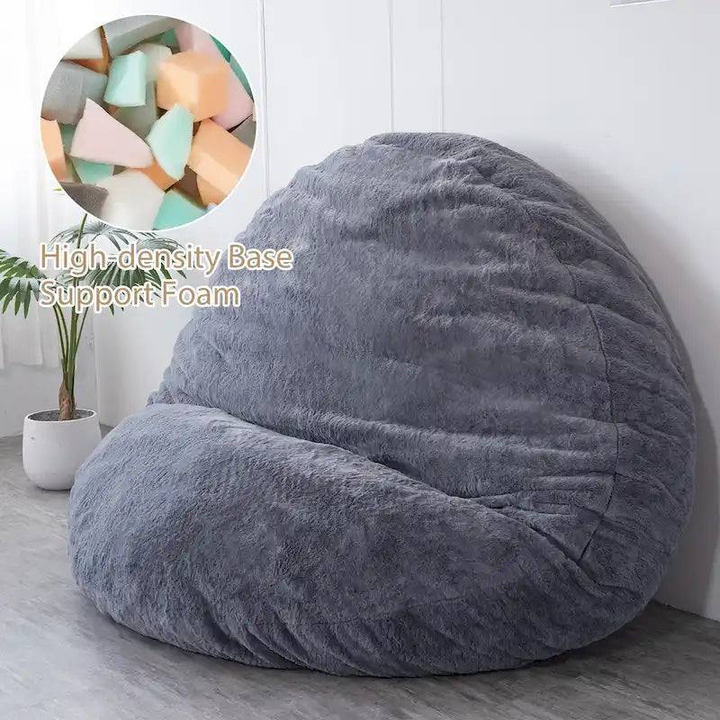 Sitzsack-Klappsofa aus hochdichtem Schaumstoff Klein 150 cm B / Mittel 180 cm B