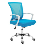 Ergonomischer Bürostuhl mit Rückenlehne aus Netzstoff und Schaumstoff, mit Lordosenstütze, 55,1 cm B x 59,9 cm T x 93-103,1 cm H