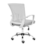 Ergonomischer Bürostuhl mit Rückenlehne aus Netzstoff und Schaumstoff, mit Lordosenstütze, 55,1 cm B x 59,9 cm T x 93-103,1 cm H