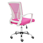 Ergonomischer Bürostuhl mit Rückenlehne aus Netzstoff und Schaumstoff, mit Lordosenstütze, 55,1 cm B x 59,9 cm T x 93-103,1 cm H