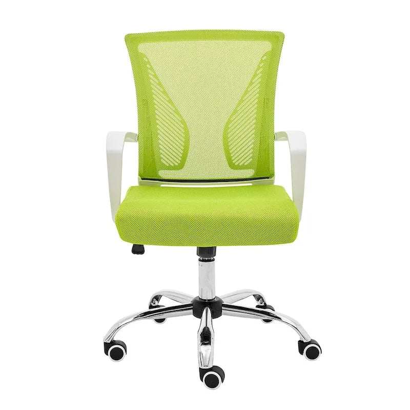 Ergonomischer Bürostuhl mit Rückenlehne aus Netzstoff und Schaumstoff, mit Lordosenstütze, 55,1 cm B x 59,9 cm T x 93-103,1 cm H