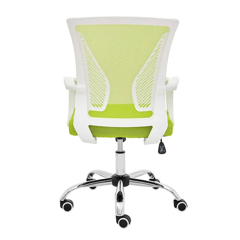 Ergonomischer Bürostuhl mit Rückenlehne aus Netzstoff und Schaumstoff, mit Lordosenstütze, 55,1 cm B x 59,9 cm T x 93-103,1 cm H