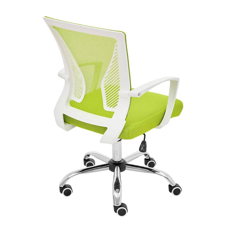 Ergonomischer Bürostuhl mit Rückenlehne aus Netzstoff und Schaumstoff, mit Lordosenstütze, 55,1 cm B x 59,9 cm T x 93-103,1 cm H