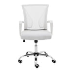 Ergonomischer Bürostuhl mit Rückenlehne aus Netzstoff und Schaumstoff, mit Lordosenstütze, 55,1 cm B x 59,9 cm T x 93-103,1 cm H