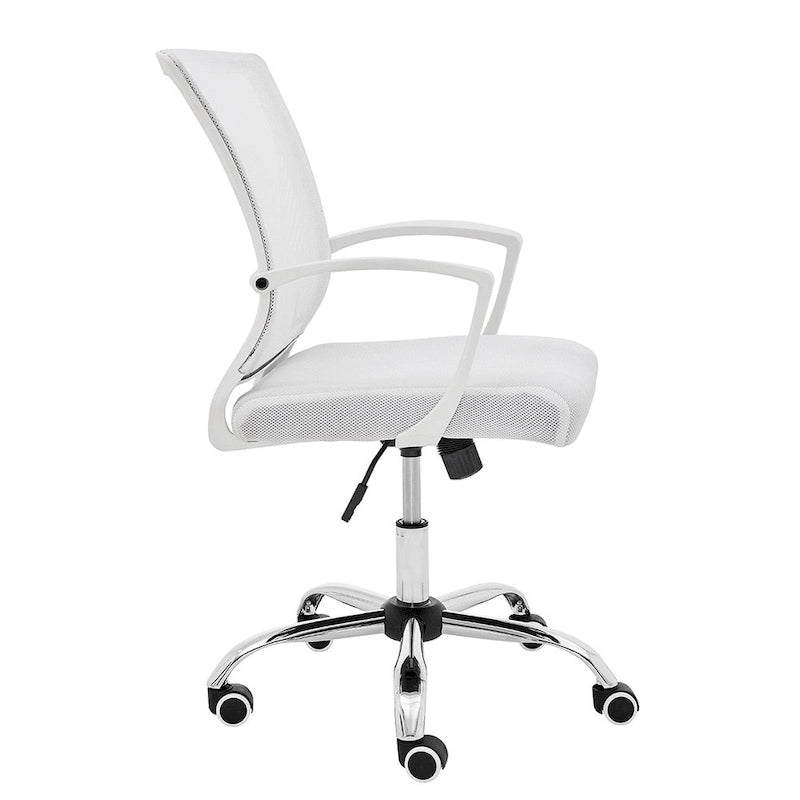 Ergonomischer Bürostuhl mit Rückenlehne aus Netzstoff und Schaumstoff, mit Lordosenstütze, 55,1 cm B x 59,9 cm T x 93-103,1 cm H