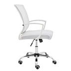 Ergonomischer Bürostuhl mit Rückenlehne aus Netzstoff und Schaumstoff, mit Lordosenstütze, 55,1 cm B x 59,9 cm T x 93-103,1 cm H