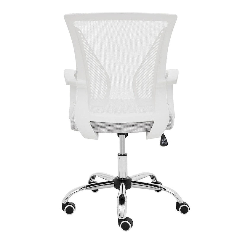 Ergonomischer Bürostuhl mit Rückenlehne aus Netzstoff und Schaumstoff, mit Lordosenstütze, 55,1 cm B x 59,9 cm T x 93-103,1 cm H