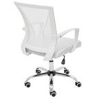 Ergonomischer Bürostuhl mit Rückenlehne aus Netzstoff und Schaumstoff, mit Lordosenstütze, 55,1 cm B x 59,9 cm T x 93-103,1 cm H