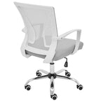 Ergonomischer Bürostuhl mit Rückenlehne aus Netzstoff und Schaumstoff, mit Lordosenstütze, 55,1 cm B x 59,9 cm T x 93-103,1 cm H