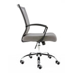 Ergonomischer Bürostuhl mit Rückenlehne aus Netzstoff und Schaumstoff, mit Lordosenstütze, 55,1 cm B x 59,9 cm T x 93-103,1 cm H