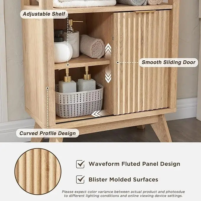 Badezimmerschrank aus Holzwerkstoff mit Kunstmarmorplatte und 3 Schubladen 58,9 cm B x 29,5 cm T x 81,3 cm H