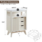 Badezimmerschrank aus Holzwerkstoff mit Kunstmarmorplatte und 3 Schubladen 58,9 cm B x 29,5 cm T x 81,3 cm H