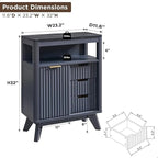 Badezimmerschrank aus Holzwerkstoff mit Kunstmarmorplatte und 3 Schubladen 58,9 cm B x 29,5 cm T x 81,3 cm H