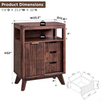Badezimmerschrank aus Holzwerkstoff mit Kunstmarmorplatte und 3 Schubladen 58,9 cm B x 29,5 cm T x 81,3 cm H